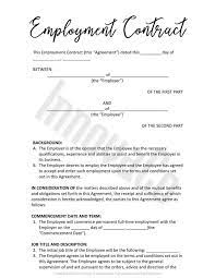 contract of employment